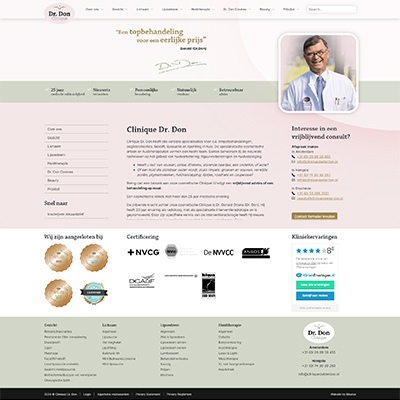 Website Clinique Dr. Don