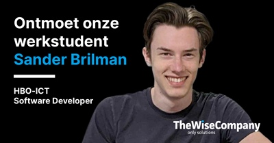 Maak kennis met onze werkstudent: Sander Brilman